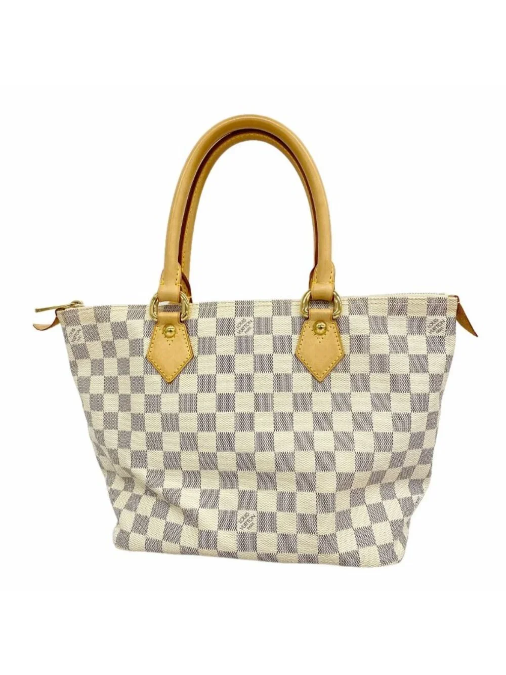 Louis Vuitton Handbag Damier Azur Saleya PM White